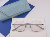 Gafas de retales de montura completa de estilo de diseñador vintage retro al por mayor, monturas ópticas cómodas de titanio puro, sin MOQ, estilo clásico