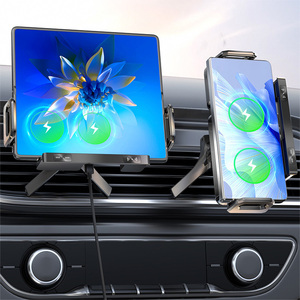 Support magnétique pour téléphone pour grille d'aération de voiture avec chargeur sans fil compatible avec les écrans pliables et plats - Product Image 6