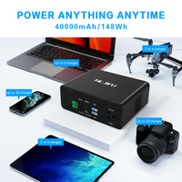 2025 yeni gelmesi benzersiz tasarım Pd 100w Powerbank 40000mah taşınabilir şarj ile Ac çıkışı 220v taşınabilir şarj 130w