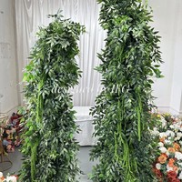 IFG Usine Vente Directe 2.3 + 2m Verdure Arche De Fleurs Artificielles pour Fond D'ouverture De Fête De Mariage