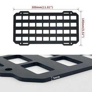 ที่เก็บของในรถยนต์แบบตาข่าย 300x140 มม. วัสดุ ABS สำหรับตกแต่งภายในรถออฟโรด - Product Image 1