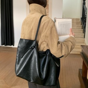 Bolso Tote de Cuero Marrón, Gran Capacidad, Suave, Horizontal, Cuadrado, con Cierre Magnético, Bolso de Hombro para el Día a Día, Bolso de Mano para Mujer - Product Image 4