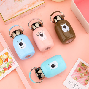 8oz mignon joli bébé en acier inoxydable à double isolation pour enfants garder au chaud au froid avec couvercle à poignée - Product Image 3