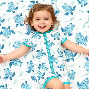 Großhandel OEM Bambus Kinder-Loungewear Zweiteiliges Set mit Seitenverschluss Weicher Atmungsaktiver Strampler Pyjama für Jungen und Mädchen - Product Image 3