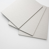 Panneau composite en aluminium blanc solide revêtu de PVDF de 4 mm ACP ACM imperméable résistant aux intempéries pour revêtement mural extérieur