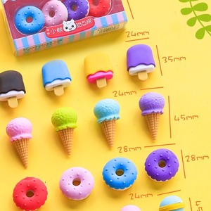 Set de Gomas de Borrar con Forma de Dulces: Piruletas, Helados y Donuts para Niñas Escolares - Product Image 5
