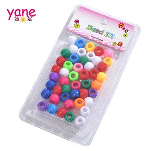 إكسسوارات شعر بالجملة لتزيين الشعر عبوات خرز بفتحات كبيرة للضفائر الأفريقية 10*12 مم خرز بلاستيكي - Product Image 3