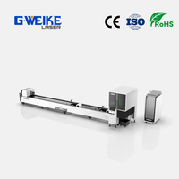 Machine de découpe laser à fibre Gweike T2 1500W à 3000W avec double mandrin et serrage stable pour cadre d'équipement de terrain de jeux
