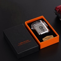 Lampe de poche LED colorée briquet étanche Design Scorpion créatif briquet électrique à double arc transparent