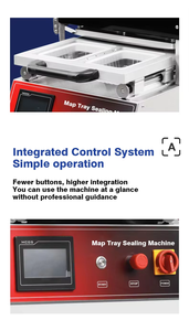 Máquina Selladora de Bandejas Semiautomática de Sobremesa <span class=keywords><strong>para</strong></span> Conservación de Alimentos Frescos, Máquina Empacadora de Alimentos de Plástico PP <span class=keywords><strong>para</strong></span> Loncheras - Product Image 3