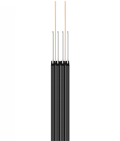Harga grosir pabrik kabel optik Serat FTTH luar ruangan 1 2 4 Core 1km 2km kabel Internet serat optik Drop Aerial datar