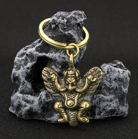 Pendentif porte-clés Vajra, ornement de voiture paisible, accessoire en laiton, pièce décorative