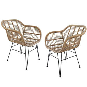 Fábrica al por mayor <span class=keywords><strong>de</strong></span> alta calidad al aire libre Silla <span class=keywords><strong>de</strong></span> café muebles apilables PE ratán jardín <span class=keywords><strong>patio</strong></span> Silla <span class=keywords><strong>de</strong></span> alambre - Product Image 2