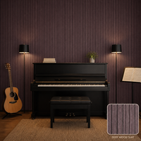 Panneau mural rainuré en WPC imitation bois foncé Wenge pour cave à vin, hôtel, salle de bain, salle de musique, revêtement mural intérieur
