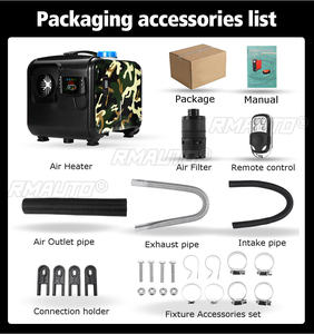 Car Heater Heating 12V 8KW 2KW Mini Portable <b>Wireless</b> Remote Control Car Air Heater Diesel Air Heater Parking Heater <b>Thermostat</b> - Product Image 2