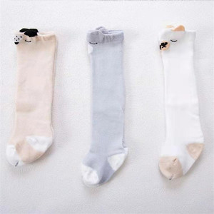Calcetines del bebé rodilla alta chico chica niño infantil de algodón de Calcetines <span class=keywords><strong>antideslizantes</strong></span> de dibujos animados de animales no-Slip medias - Product Image 3