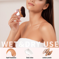 Pinceau de maquillage multifonctionnel en poils synthétiques doux, très vendu, pour le visage et le corps, outils de beauté pour le bronzage