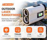 Télémètre laser OEM étanche avec verrouillage par broche, vibration, portée de 600 m, écran LCD, batterie rechargeable de 750 mAh, télémètre de golf numérique