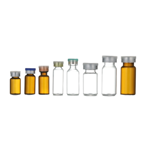 30ml Clear Glass Vial Freeze Dried Powder <b>Bottle</b> Large Size With Colorful Assorted Cap - Product Image 1