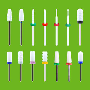 Fraise à ongles en céramique <span class=keywords><strong>de</strong></span> haute qualité, forme <span class=keywords><strong>de</strong></span> barillet, outil <span class=keywords><strong>de</strong></span> manucure, pédicure, nettoyage des cuticules, fraise conique personnalisée 4XC, fraise électrique pour ongles - Product Image 6