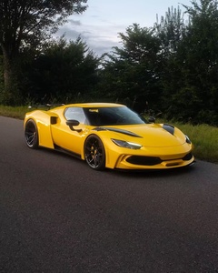ชุดแต่งคาร์บอนไฟเบอร์สไตล์ NT สำหรับ Ferrari 296 สภาพใหม่ ประกอบด้วยลิ้นหน้า สเกิร์ตข้าง ดิฟฟิวเซอร์ สปอยเลอร์ อัพเกรด - Product Image 2
