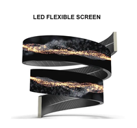 Écran d'affichage à LED souple P1.86 Module à LED Vidéo murale personnalisée Panneau d'affichage à LED souple Écran modulaire à LED flexible RVB HD 4K 8K