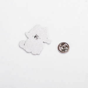 Vente chaude mignon dessin animé animaux pour broche en métal broche noir typographie Cool <span class=keywords><strong>anglais</strong></span> vêtements accessoires collier broches boutons - Product Image 6