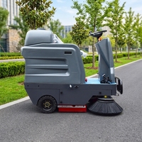 Nouveau design de balayeuse industrielle robotisée autopropulsée électrique haute pression avec aspiration et brosse pour asphalte
