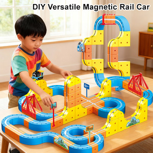 Set di Trenini Magnetici Personalizzati, Giocattoli Educativi con Pista Orbitale a Levitazione <span class=keywords><strong>per</strong></span> Bambini - Product Image 2