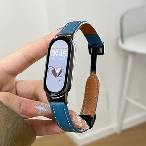 Correa de reloj inteligente con hebilla magnética de cuero CHARM, aplicable para <span class=keywords><strong>Band</strong></span> 10/8, transfronteriza - Product Image 2