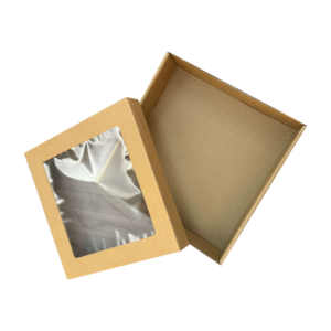 Vente en gros de boîtes de traiteur en carton ondulé, grandes et moyennes, petites tailles, boîtes rectangulaires kraft <span class=keywords><strong>kray</strong></span> avec couvercle pour fenêtre en PET - Product Image 2