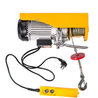 Nouvelle mini-treuil électrique 220V PA avec télécommande sans fil, moteur simple, câble en acier, capacité de levage de 1 tonne, IP65, pour le levage de marchandises