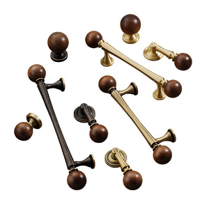 Lgcdis Brass Wood Cabinet Handle Bar Traditional Wardrobe Drawer Furniture <b>Knob</b> Durable - Product Image 3