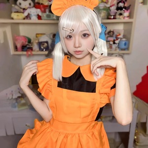 2024 di halloween zucche da donna <span class=keywords><strong>Sexy</strong></span> Costume da <span class=keywords><strong>cameriera</strong></span> manica corta retrò <span class=keywords><strong>cameriera</strong></span> Lolita abito <span class=keywords><strong>sexy</strong></span> taglie forti - Product Image 3