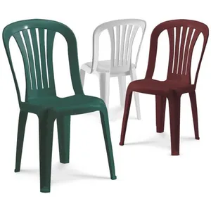 批发现代可堆叠花园PP塑料户外椅子供应商