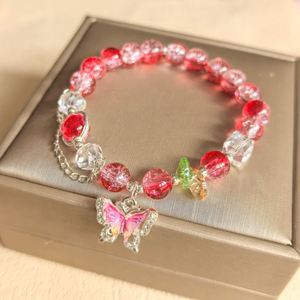 Exquisite Fashion Y2K Sweet <b>Beaded</b> Blossom <b>Bracelet</b> for Women Elegant Butterfly Crystal <b>Beaded</b> <b>Bracelet</b> Girl Party Jewelry Gift - Product Image 3