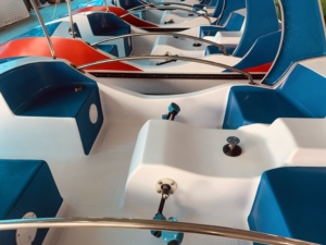 Barco <span class=keywords><strong>El</strong></span>éctrico con Pedales Integrados a Precio de Fábrica, con Material de Fibra de Vidrio y Toldo, Barco de Recreo para Paseos <span class=keywords><strong>por</strong></span> Lagos y Turismo - Product Image 2