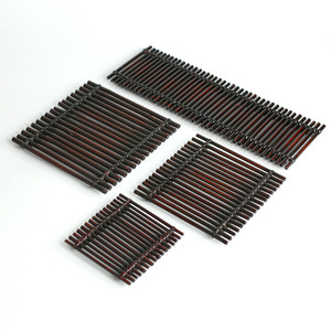 Plato de bambú tejido, tiras de bambú, adornos de bambú para cercas, decoraciones para sashimi, carne a la parrilla, decoración creativa de bambú japonés - Product Image 2
