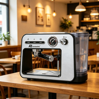 Cafetera Espresso Anbolife de 15 Bares con Portafiltro de 51 mm, Vaporizador de Leche, Control Táctil e Iluminación, Fabricación OEM