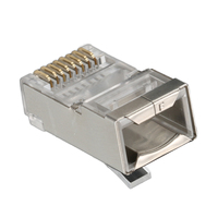 Haute Performance 8P8C blindé STP FTP prise modulaire RJ45 Cat5 Cat5e Cat6 Cat6A connecteur pour câble réseau Ethernet