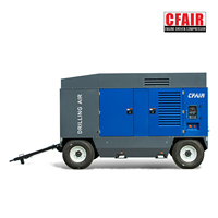 25bar EPA TIRE 4 FINAL 1150cfm Compresseur d'air Heavy Duty portable 24m3/min Diesel Compresseur d'air à vis Moteur Portable