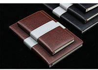 Mémo vie planificateur en cuir noir, 9 pièces, adapté pour planificateur à la bénitier, page blanches, Premium, boîte cadeau, pour Journal, agenda