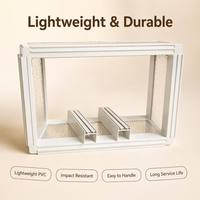 Insert de profilé de ventilation plat en PVC pour gaine d'air centralisée, dissimulé, avec finition esthétique et durable