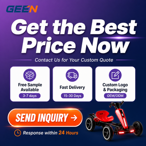 GEEN Véhicule de karting électrique pour enfants, voiture de drift <span class=keywords><strong>à</strong></span> quatre roues pour tout-petits, kart de course pour enfants - Product Image 6