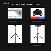 Feux d'avertissement solaires fixes du fabricant, lumière rotative, support triangulaire mobile et portable, adapté aux chantiers de construction