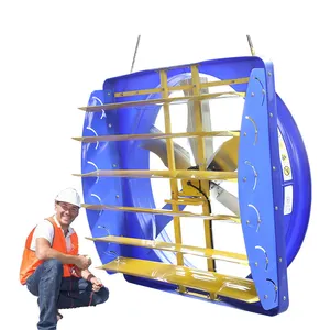 Mavi konut ağır sanayi büyük hava hacmi kanatlı Fan ile 72 inç sirkülasyonlu fanlar