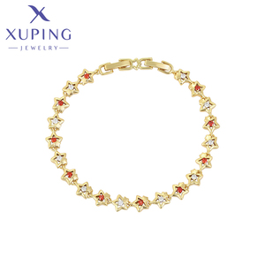 A00919640 gioielli Xuping braccialetto semplice moda 14K color oro Cool ultimi disegni semplicità coppia braccialetto più venduto - Product Image 1