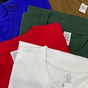 180g-300g tshirt Custom mens oversize T-shirt Print logo 100% cotton plus size tee shirt big and tall t-shirts loose fit t shirt