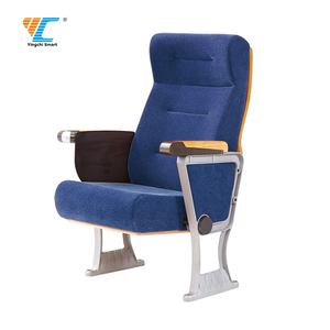 Chaise d'autriche moderne pliante, siège de théâtre 3d avec pieds en métal, banc d'église - Product Image 4