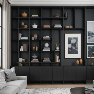 Nuevo producto Gabinete de almacenamiento multifuncional personalizado Estilo americano moderno Librería de acero inoxidable 304 para biblioteca escolar Oficina - Product Image 1